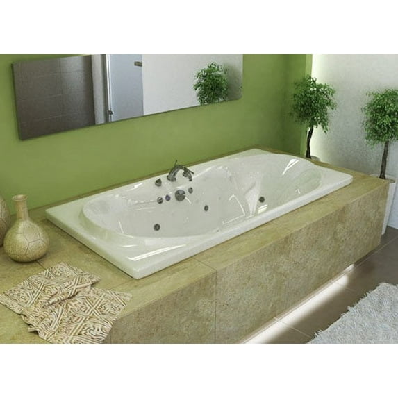 Atlantis Tubs 4272WWR Whisper 42 x 72 x 23 - Inch Rectangular Whirlpool Jetted Bathtub w/ Right Side Pump Placement