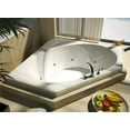 thumbnail image 1 of Atlantis Tubs 6060VDR Venus 60 x 60 x 23 - Inch Rectangular Air & Whirlpool Jetted Bathtub w/ Right Side Pump Placement, 1 of 2