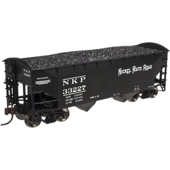 Atlas 20003157 HO Nickel Plate Road 2-Bay Offset Side Hopper Round End #33227