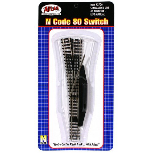 Atlas - HO Code 83 22" Remote Right-Hand Switch