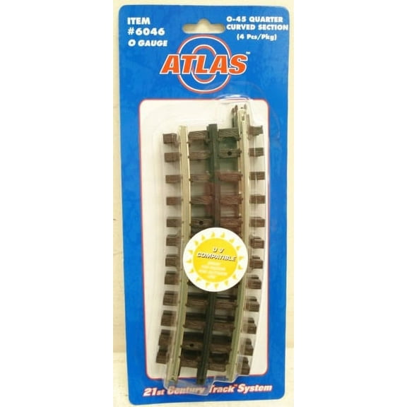 Atlas 6046 O45 Quarter Curve Track Section