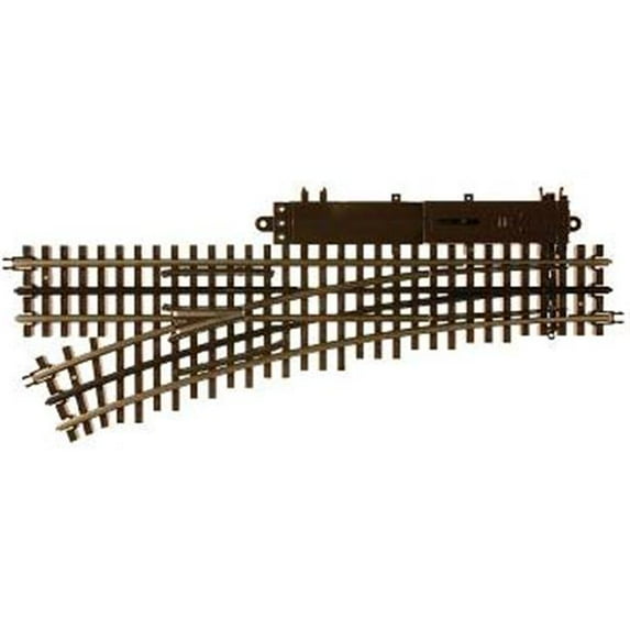 Atlas 6072 O72 Left-Hand Remote Switch Track - 3 Rail