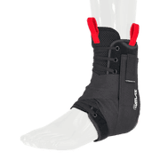 Atlas A2060-01-020 Ankle Brace Black, LG/XL, CE Certified, Reversible Design for Left or Right Ankle, Adjustable Support for Sports and Injury Recovery