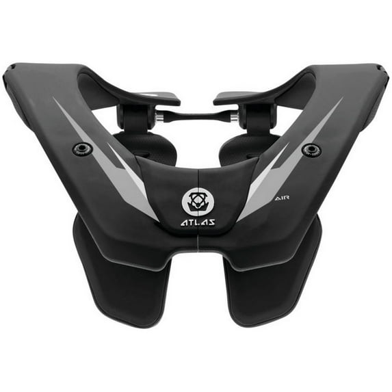 Atlas Air MX Offroad Neck Brace Black/Silver LG