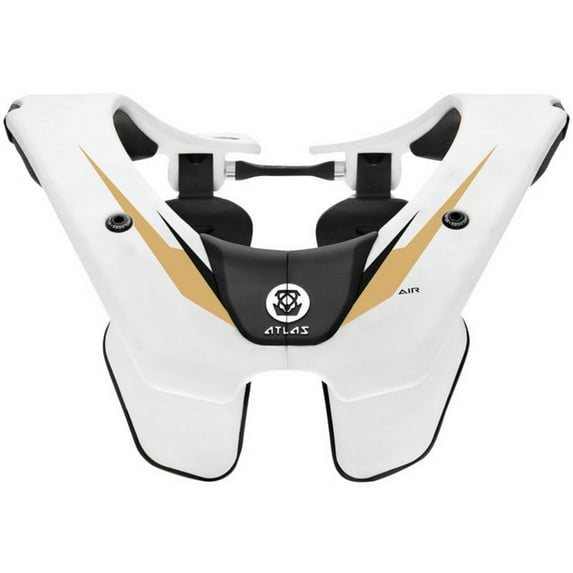 Atlas Air MX Offroad Neck Brace White/Gold SM