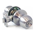 thumbnail image 1 of Atlas Ball Entry Locking Door Knob, Satin Nickel, 1 of 5
