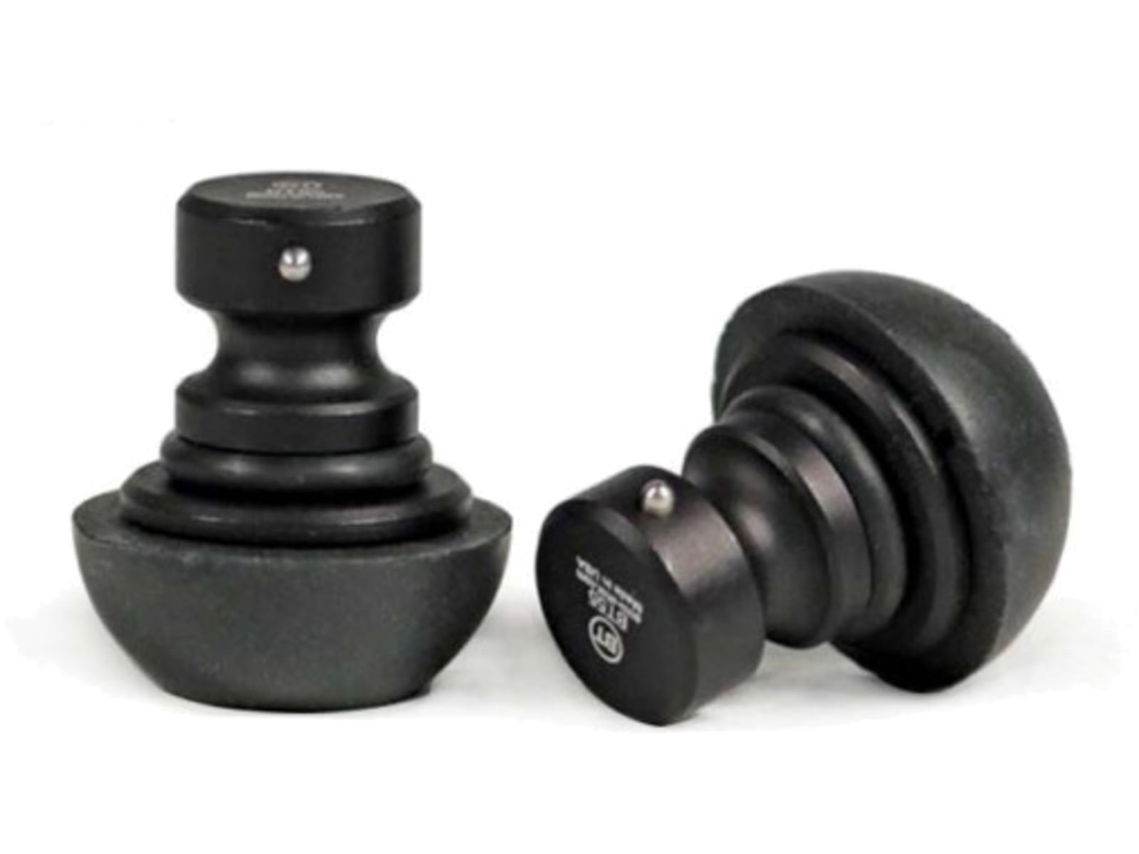 Atlas Bipods 5H and Super CAL Rubber Feet, Black,