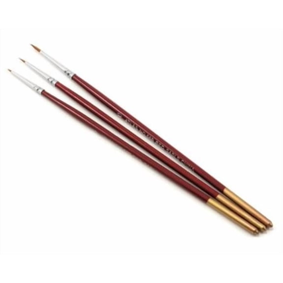 Atlas Brush Red Sable Brush Set 10/0-5/0-0 (3)