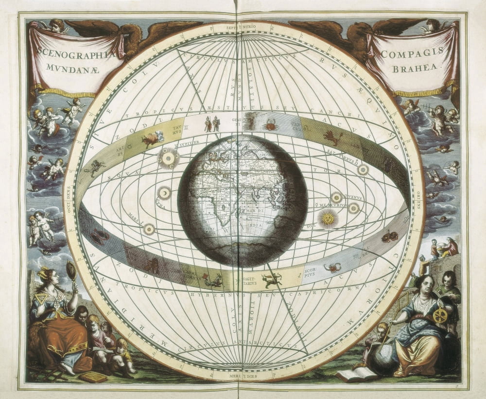 Atlas Coelestis Seu Harmonia Macrocosmica (Amsterdam1661)By Andreas Cellarius Canvas Art -  (36 x 24)