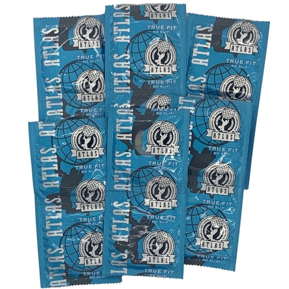Atlas Condom True Fit Small Snugger Fit Condoms Bulk Pack of 12