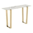 thumbnail image 1 of Atlas Console Table, Stone & Gold, 1 of 1