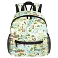 thumbnail image 1 of Atlas Cute Adjustable Shoulder Strap Backpack with Large Capacity, Printed Design, Lightweight, 1 of 6