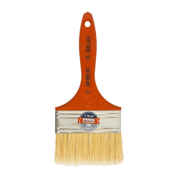 Atlas Shelving Double White Bristle Household Painting Brush, 4 inches