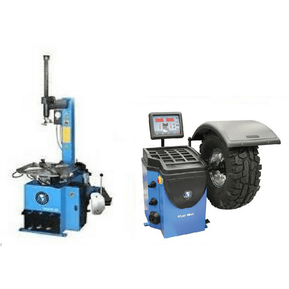 Atlas Automotive Equipment TC229 Rim Clamp Tire Changer + WB41 Wheel Balancer Combo Package