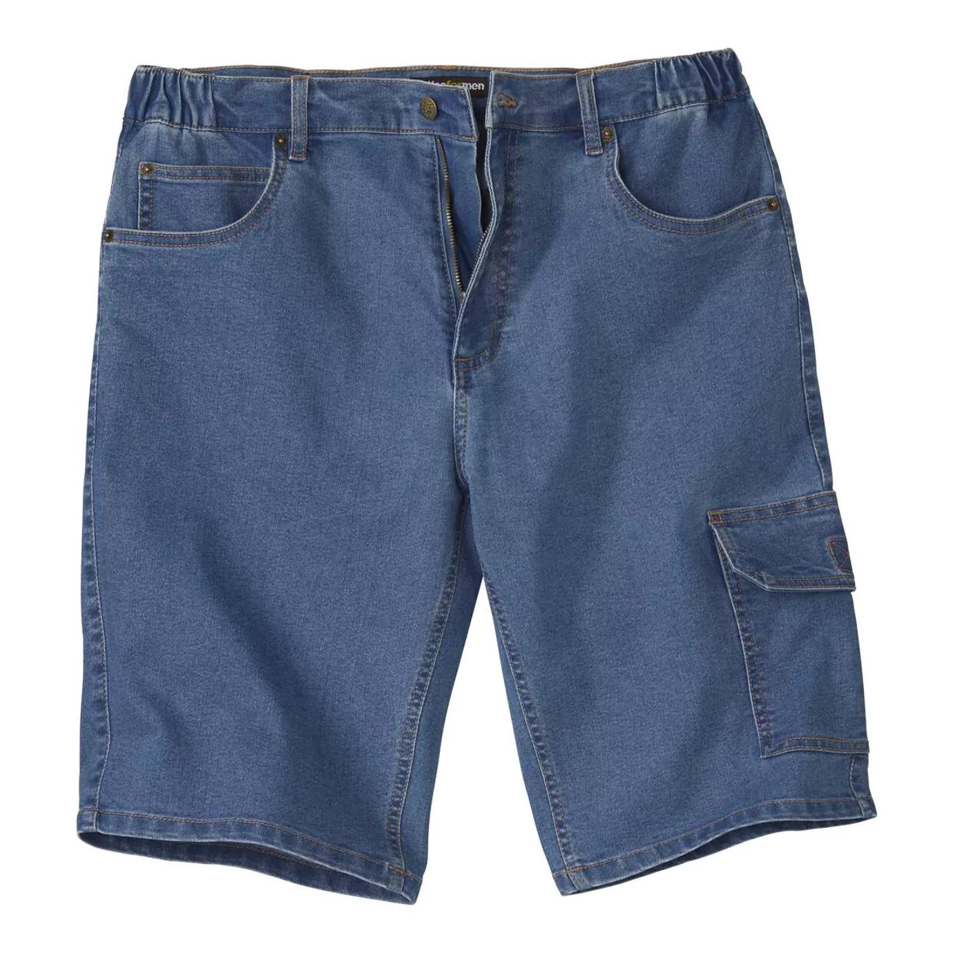 Atlas For Men Mens Denim Cargo Shorts