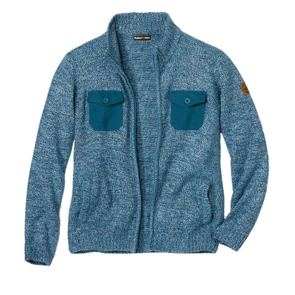 Atlas For Men Mens Knitted Full Zip Jacket