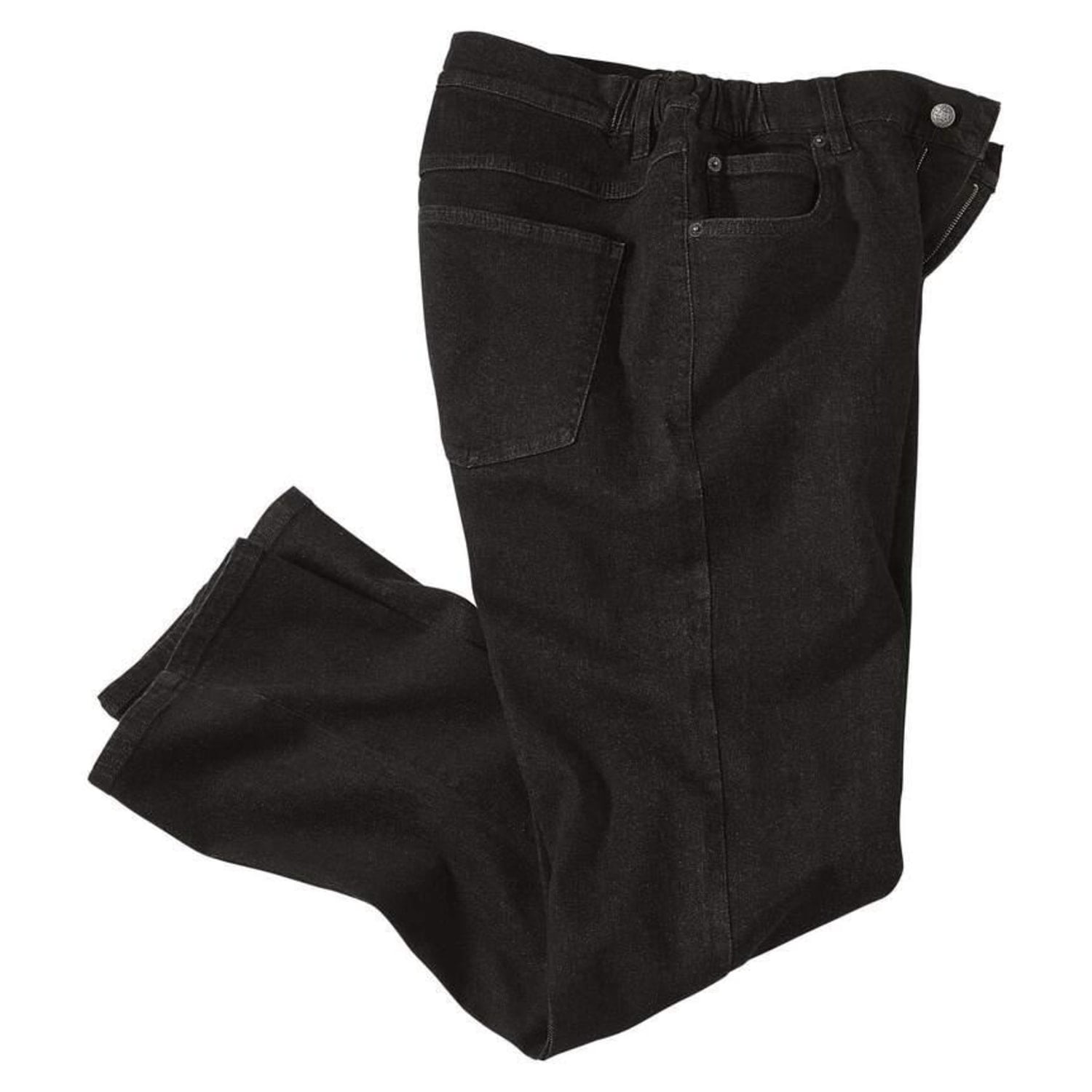 Atlas For Men Mens Stretch Elasticated Waist Regular Jeans