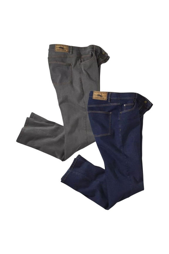 Mens Stretch Regular Jeans (Pack of 2)