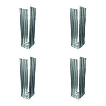 Atlas Galvanized Steel Post Foot Anchor for concrete (4-pieces)