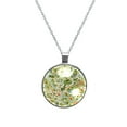 thumbnail image 1 of Atlas Glass Design Circular Pendant Women's Necklace, 1 of 5