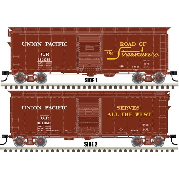 Atlas HO Scale 1937 AAR 40' Boxcar (Kit) Union Pacific/UP #184152 (Boxcar Red)