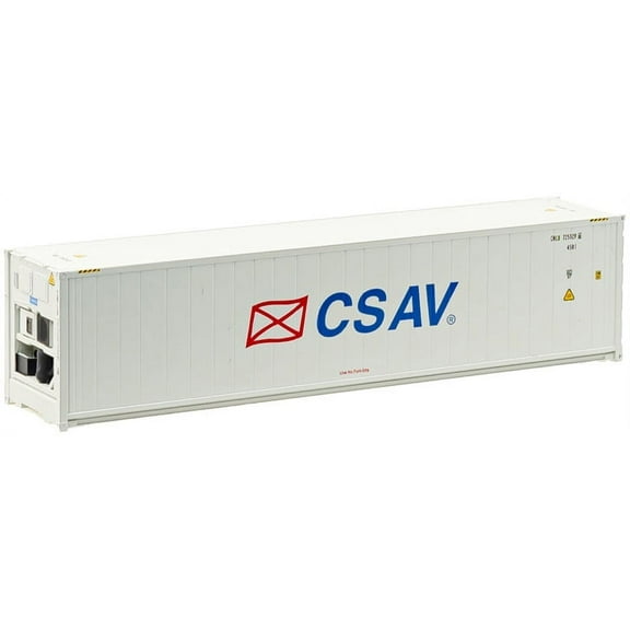 Atlas HO Scale 40' Reefer Container 3-Pk CSAV/CRLU #7253341/7253399/7253450