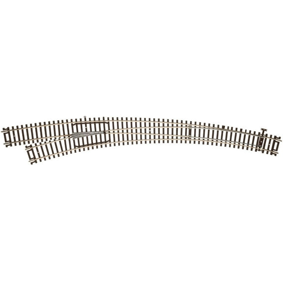 Atlas HO Scale Code 83 Custom Left-Hand Curved Turnout/Switch Model Train Track
