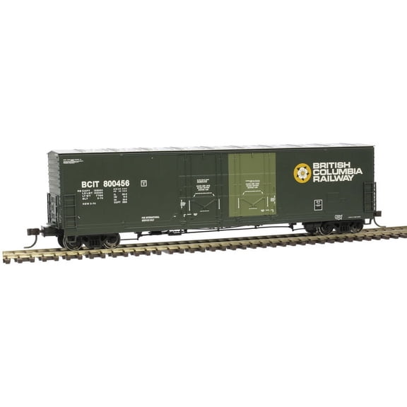 Atlas HO Scale Evans 53' Double Plug-Door Box Car British Columbia/BC #800417