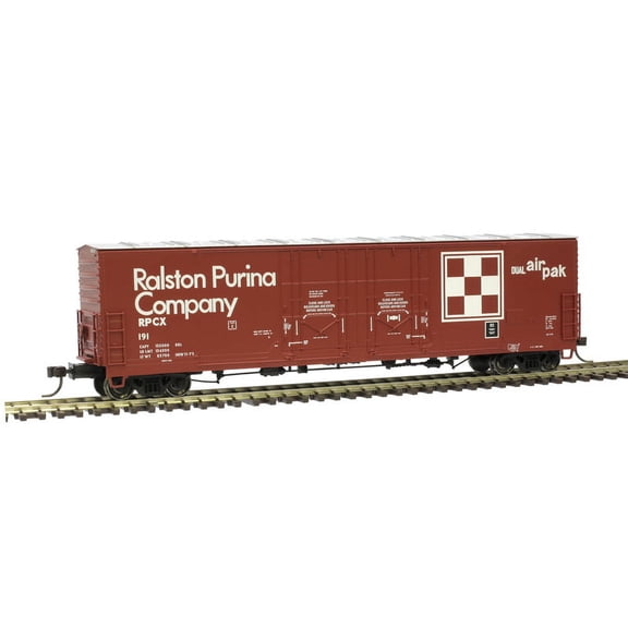 Atlas HO Scale Evans 53' Double Plug-Door Box Car Ralston Purina/RPCX #103