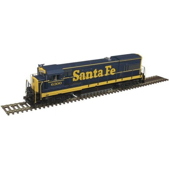 Atlas HO Scale GE U23B Low Nose (Standard DC) Santa Fe/ATSF (Blue/Yellow) #6300