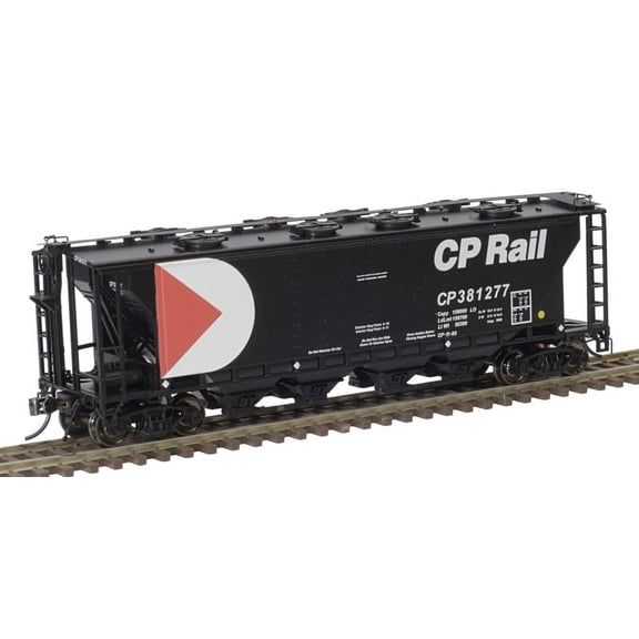 Atlas HO Scale Slab-Side Covered Hopper Canadian Pacific/CP Rail #381317 8 Hatch