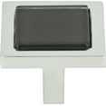 thumbnail image 1 of Atlas Homewares 230 Spa 1-3/8" Square Cabinet Knob - Black, 1 of 7