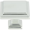 thumbnail image 1 of Atlas Homewares 289 Sutton Place 1-1/4" Square Cabinet Knob - Chrome, 1 of 7