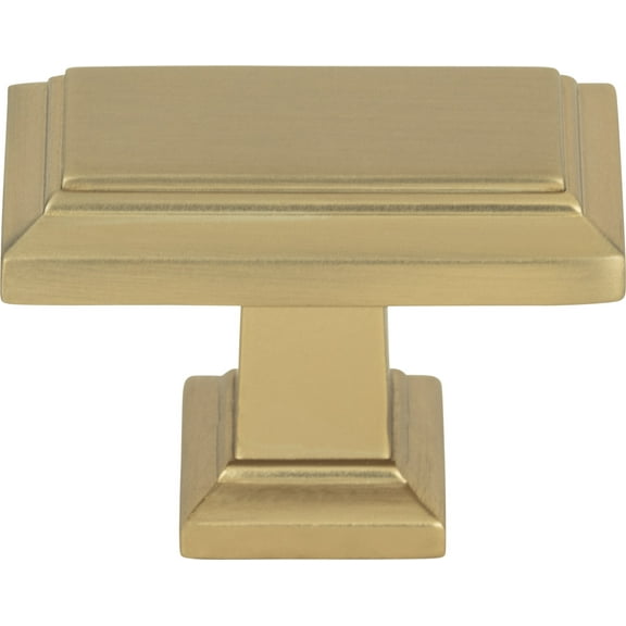 Atlas Homewares Sutton Place 1 7/16 in. Champagne Rectangle Knob