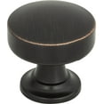 thumbnail image 1 of Atlas Homewares 325 Browning 1-1/4" Mushroom Cabinet Knob - Bronze, 1 of 7