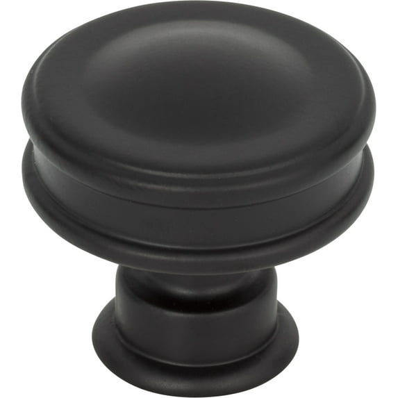 Atlas Homewares A100 Oskar 1-1/4" Mushroom Cabinet Knob - Black