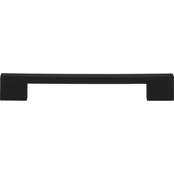 Success Collection Black 7-1/2 in. Thin Square Rail Pull