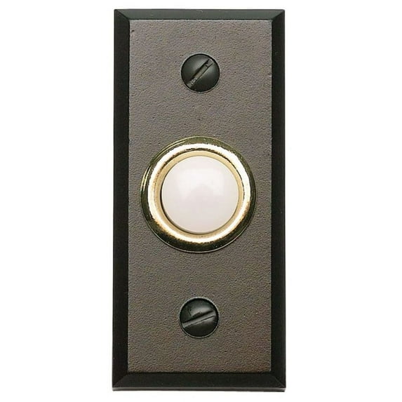 Atlas Homewares Db644 Mission 3" Lighted Button Doorbell - Bronze