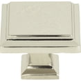 thumbnail image 1 of Atlas Homewares 289 Sutton Place 1-1/4" Square Cabinet Knob - Nickel, 1 of 7