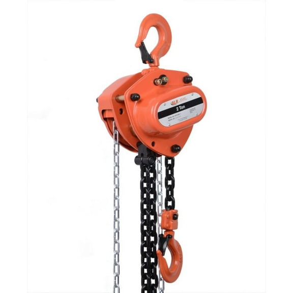 Atlas Lifting And Rigging Ach 2 Ton Chain Hoist 4400 Lbs 15 Ft. Lift