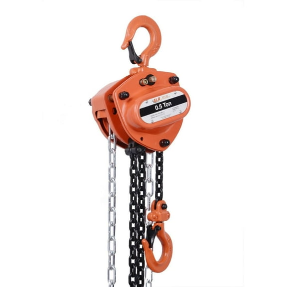 Atlas Lifting And Rigging Ach 1/2 Ton Chain Hoist 1100 Lbs 15 Ft. Lift