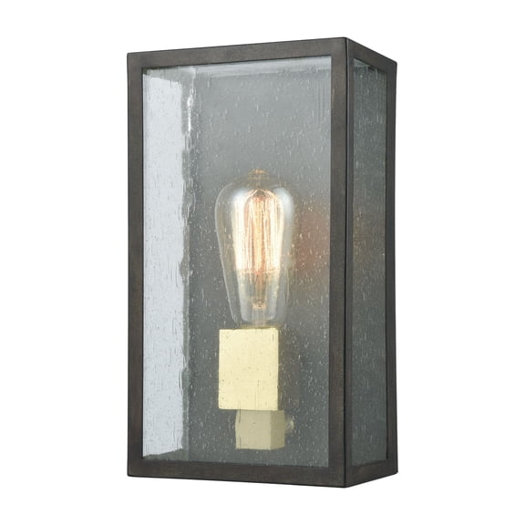 Atlas Lighting and Home 1-Light Box Style Outdoor Wall Sconce - 11" - Blackened Bronze