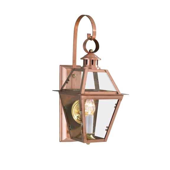 Atlas Lighting and Home 1-Light Lantern Outdoor Wall Sconce - 22" - Copper Finish