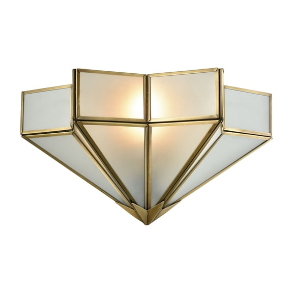 Atlas Lighting and Home 1-Light Star Wall Sconce - 14" - Brushed Brass