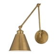 thumbnail image 1 of Atlas Lighting and Home 1-Light Swing-Arm Wall Sconce - 18.5" - Aged Brass Finish, 1 of 1