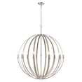 thumbnail image 1 of Atlas Lighting and Home 10-Light Open Spherical Framed Ceiling Chandelier - 44" - Beechwood, 1 of 5