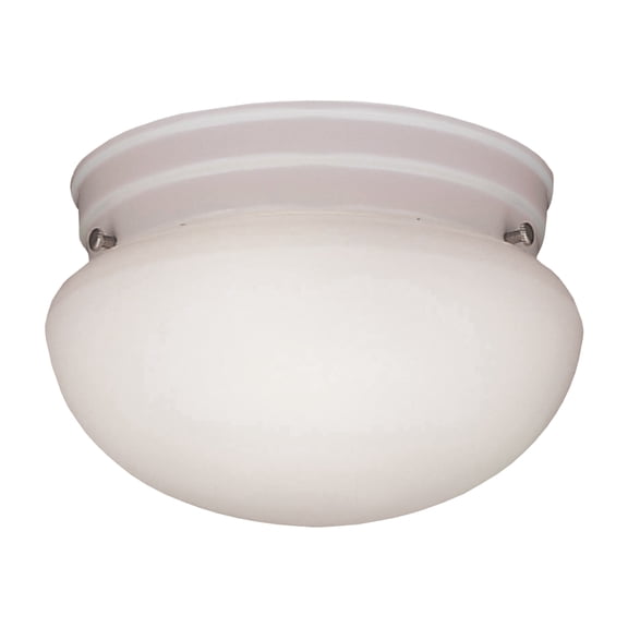 Atlas Lighting and Home 3-Light Flush Mount Ceiling Light Fixture with Dome Glass Shade - 12" -