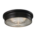 thumbnail image 1 of Atlas Lighting and Home 3-Light Rustic Style Flush Mount Ceiling Light Fixture - 15" - Bronze Finish, 1 of 5