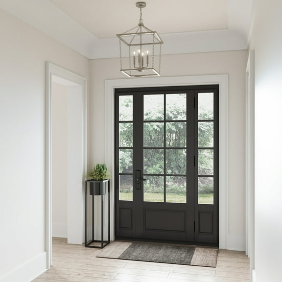 Atlas Lighting and Home 4-Light Open Lantern Style Hanging Pendant Ceiling Light Fixture - 17"