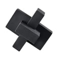 thumbnail image 1 of Atlas Lighting and Home Angular Block Sculpture Decoration - 5.75" - Black, 1 of 5